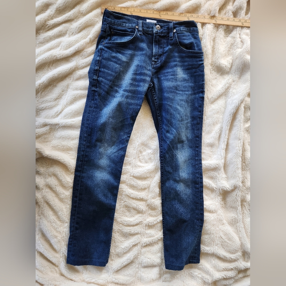 Hudson Size 30 Blake Slim Straight Stylish Blue Denim Jeans